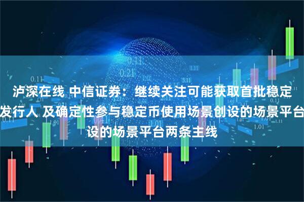泸深在线 中信证券：继续关注可能获取首批稳定币牌照的发行人 及确定性参与稳定币使用场景创设的场景平台两条主线